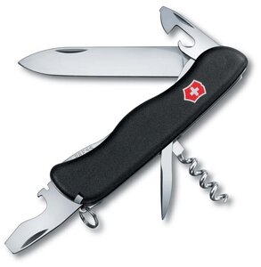 Нож перочинный VICTORINOX Nomad 0.8353.3 с фиксатором лезвия, чёрный