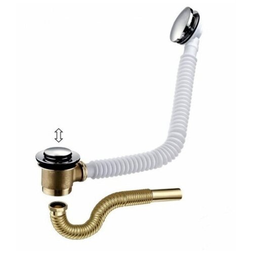 Слив-перелив ORE BW40PP, белый, золотой