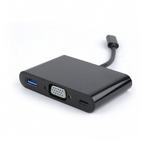 Адаптер Gembird Cablexpert 3 in 1 USB-C to VGA + USB3 + USB-C A-CM-VGA3in1-01