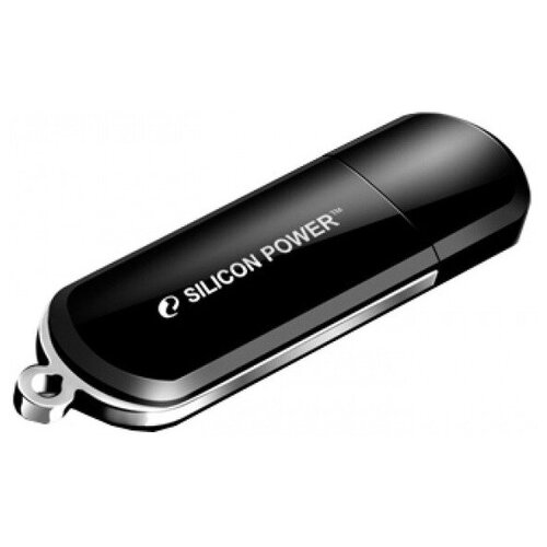 Флеш Диск Silicon Power 64Gb LuxMini 322 SP064GBUF2322V1K USB2.0 черный