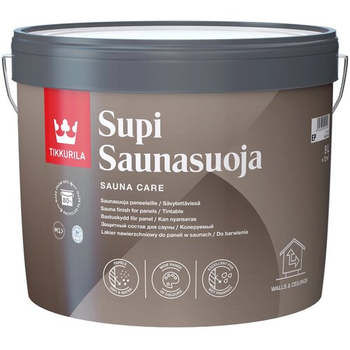 Антисептик Tikkurila Supi Saunasuoja для бань и саун бесцветный 2,7 л