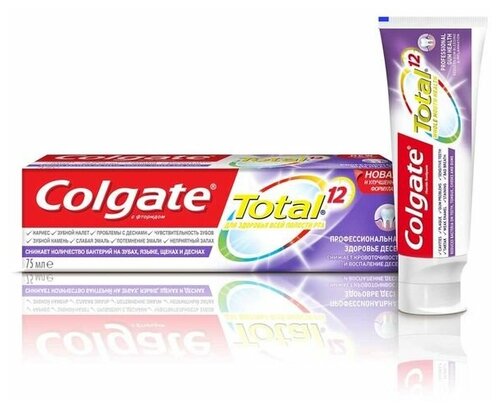 Паста зубная Colgate/Колгейт Total 12 Pro Здоровье десен 75мл