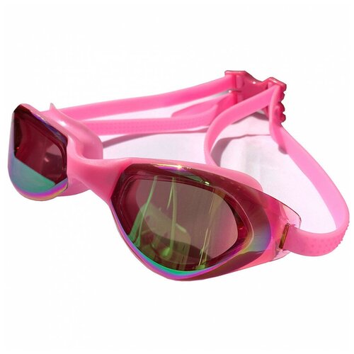 Очки для плавания E33119-2 взрослые, зеркальные (розовые) очки для плавания e33119 2 взрослые зеркальные розовые