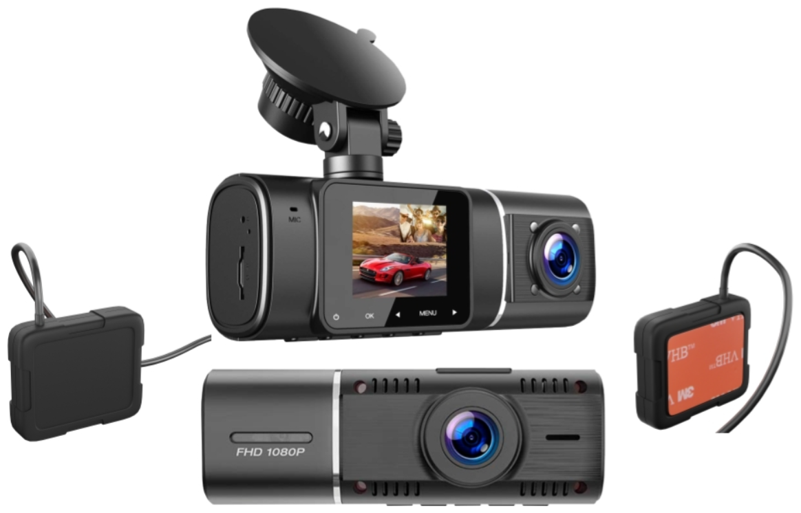 Видеорегистратор с двумя камерами Kazer Flash GPS