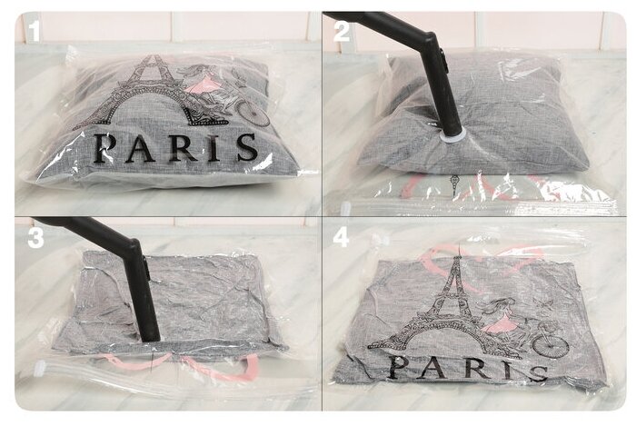 Вакуумный пакет для хранения Paris 50 х 60 см - фотография № 5