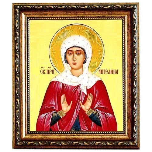 икона подарочная св преподобная ангелина сербская 15 х 20 см Ангелина Сербская Святая преподобная. Икона на холсте.