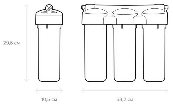 Система для фильтрации воды "Аквафор" Трио Норма, РР5/В510-02/В510-07, 3-х ступенчатый, с краном, 2 л/мин - фотография № 11