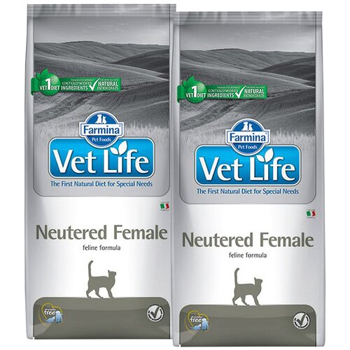 FARMINA VET LIFE FELINE NEUTERED FEMALE для взрослых стерилизованных кошек (5 + 5 кг)