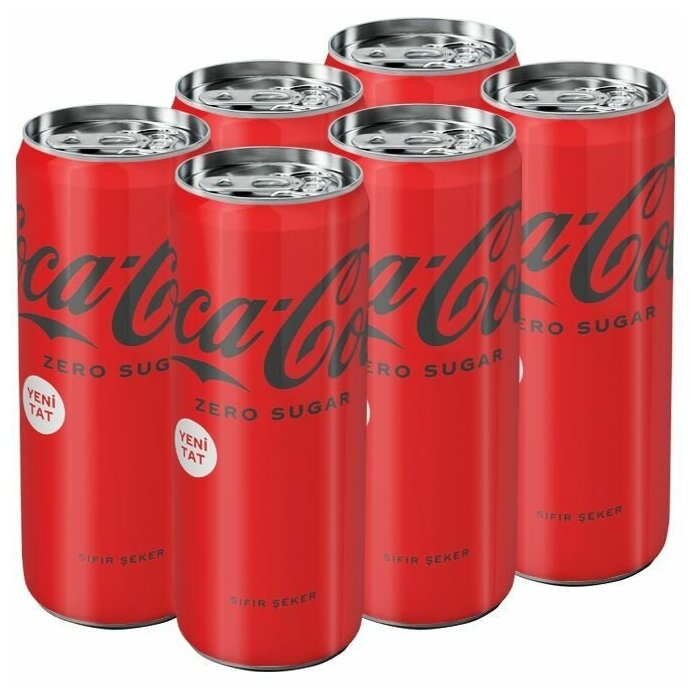 Газированный напиток Coca-Cola Zero Sugar (без сахара) (Польша), 330 мл (6 шт) - фотография № 1