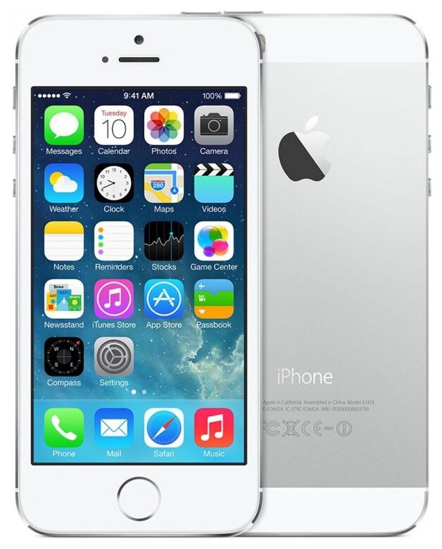 Смартфон Apple iPhone 5S 16 ГБ, 1 SIM, серебристый