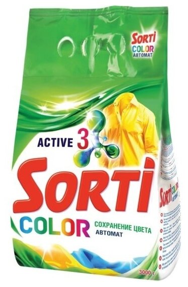 Стиральный порошок Sorti COLOR Автомат, 3 кг