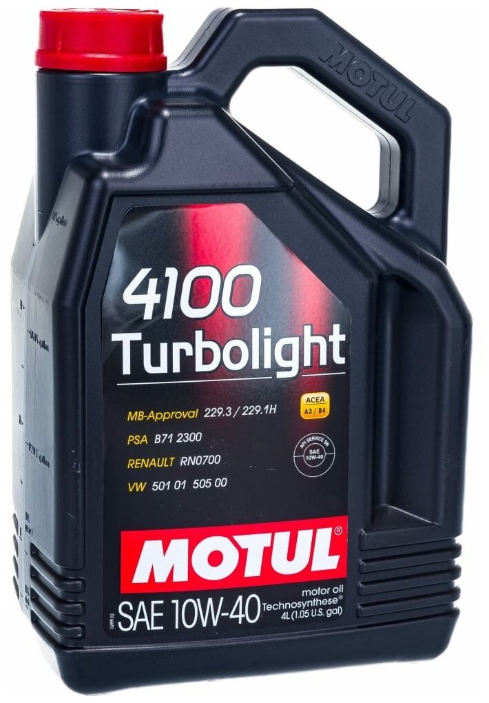 Моторное масло MOTUL 4100 Turbolight 10W40