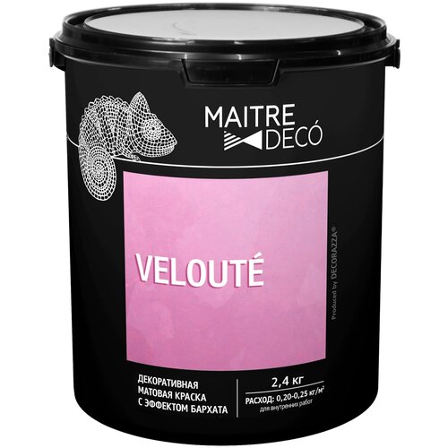 Краска стирол-акрилатная Maitre Deco Veloute белый 2.4 кг