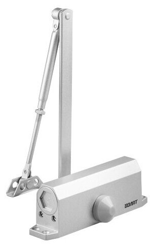 Доводчик дверной гидравлический (60-120 кг) серебро волат (35032-120)