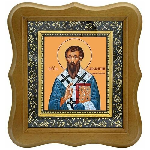 Мелетий, архиепископ Антиохийский, святитель. Икона на холсте. икона мелетий антиохийский размер 14 х 19 см