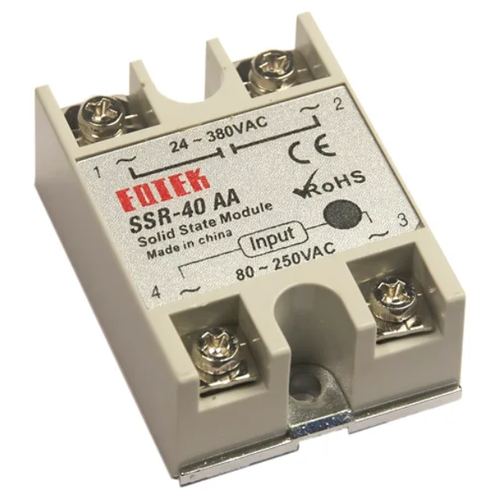 Твердотельное реле FOTEK SSR-40AA 1 шт. 40 А 220 В raditor heat sink for single solid state relay 10a 25a 40a ssr heatsink