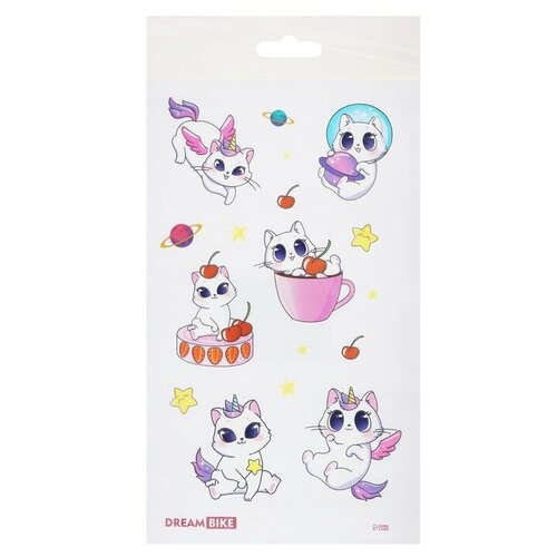 фото Наклейки на велосипед dream bike "котики", разноцветные