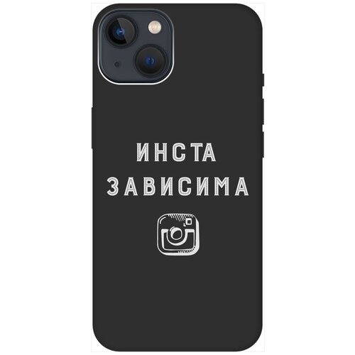 Силиконовый чехол на Apple iPhone 14 Plus / Эпл Айфон 14 Плюс с рисунком Instaholic W Soft Touch черный силиконовый чехол на apple iphone 14 эпл айфон 14 с рисунком instaholic