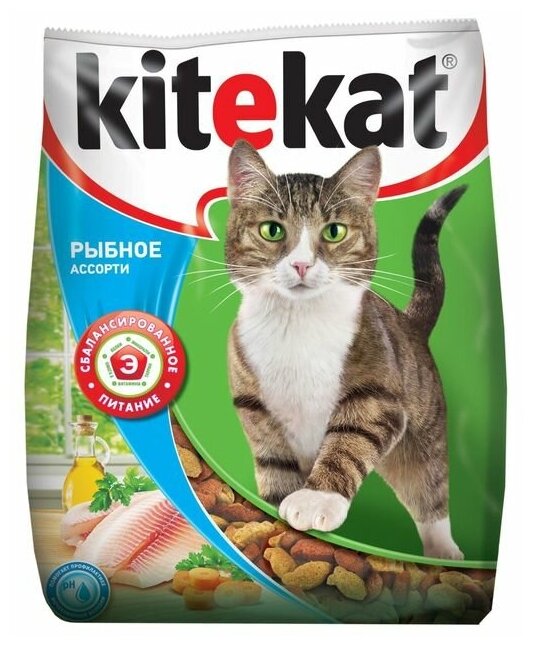 Kitekat сухой корм для кошек Рыба, 350 г. - фотография № 10