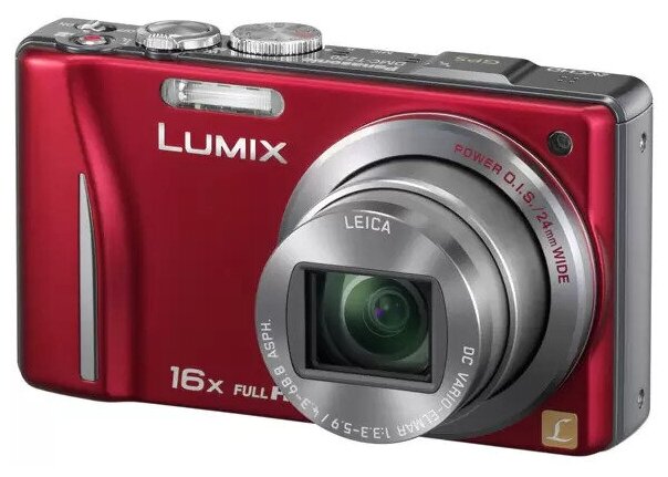 Фотоаппарат компактный Panasonic Lumix DMC-TZ20 ,красный