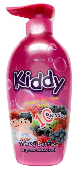 Шампунь-гель для душа для детей Kiddy c ароматом ягод Mistine 400 мл / Mistine Kiddy Head to toe Mixed Berries 400 ml