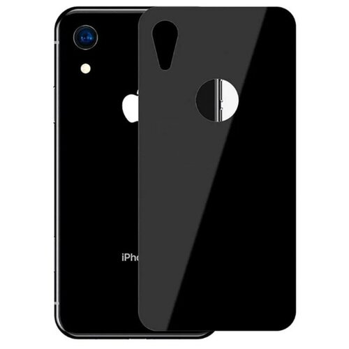 Защитное стекло на iPhone XS MAX, BACK, черное, тех. пак, X-CASE защитное стекло на iphone 12 pro max 6 7 back camera