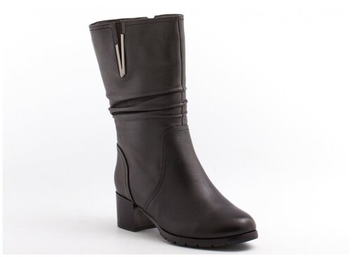 Сапоги  PM Shoes, зимние, натуральная кожа, полнота G, размер 36 RU, черный