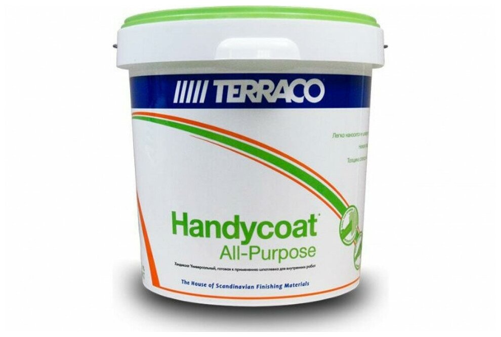 Шпатлевка (шпаклевка) акриловая универсальная TERRACO HANDYCOAT All-Purpose 35 кг