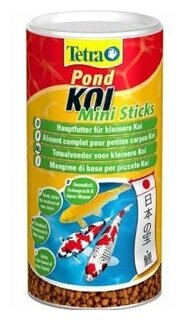 Tetra Pond Koi Mini Sticks корм для молодых кои в гранулах, 1 л - фотография № 7