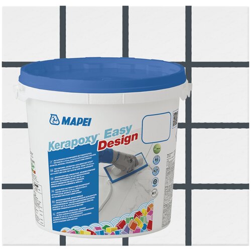 затирка эпоксидная mapei kerapoxy 114 антрацит 10 кг Затирка Mapei Kerapoxy Easy Design №114 антрацит 3 кг