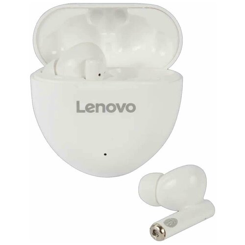 Bluetooth-наушники Lenovo HT06 TWS с микрофоном белые (QXD1B07923)