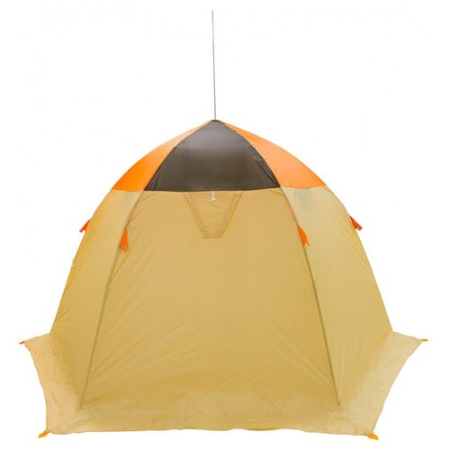 фото Митек палатка рыбака омуль 3 (оранжевый/беж/хаки)
