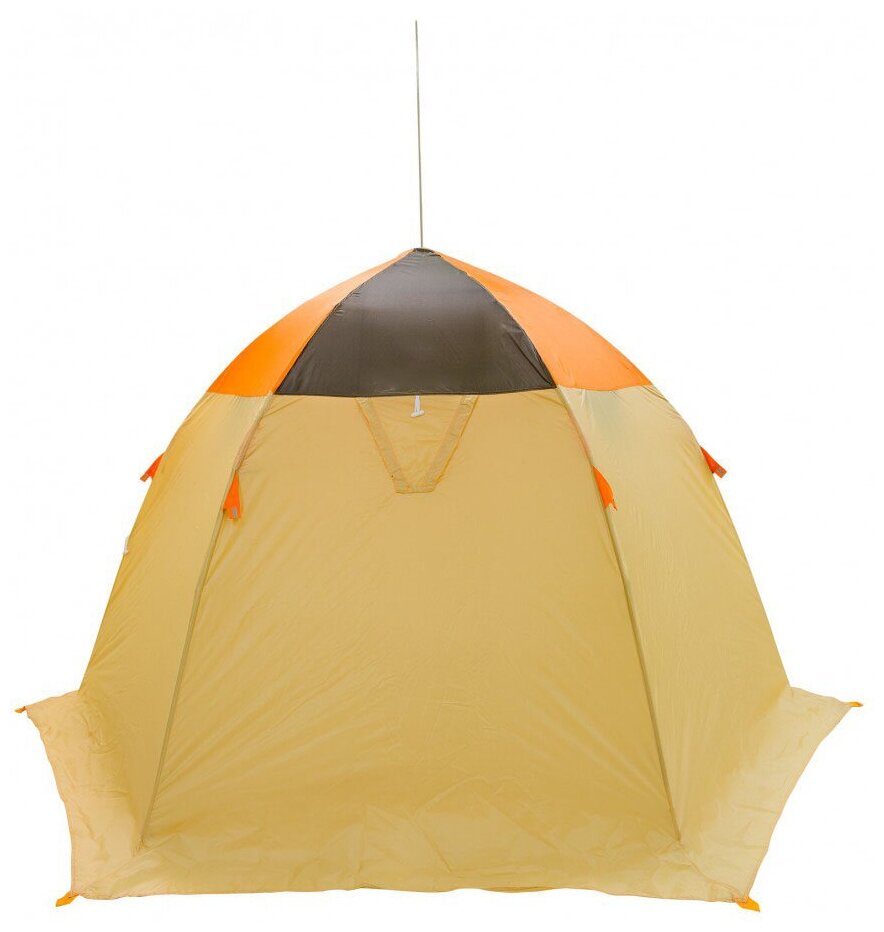 Палатка рыбака Митек Омуль 3 (оранжевый/хаки-бежевый)