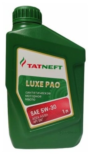 Моторное масло Татнефть LUXE PAO 5W-30, 1л