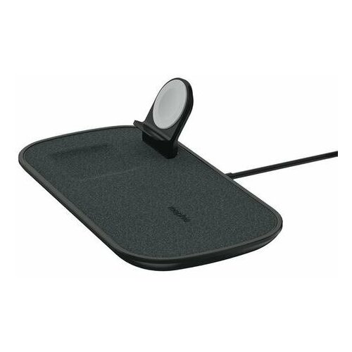 Беспроводное зарядное устройство Mophie 3-in-1 Wireless Charging Pad. Цвет черный.