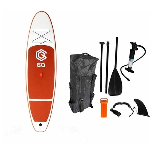 фото Надувная sup-доска (sup board) js board gq290 orange 290 x 76x 10 см (полный комплект аксессуаров: насос, манометр, страховочный лиш, рюкзак)