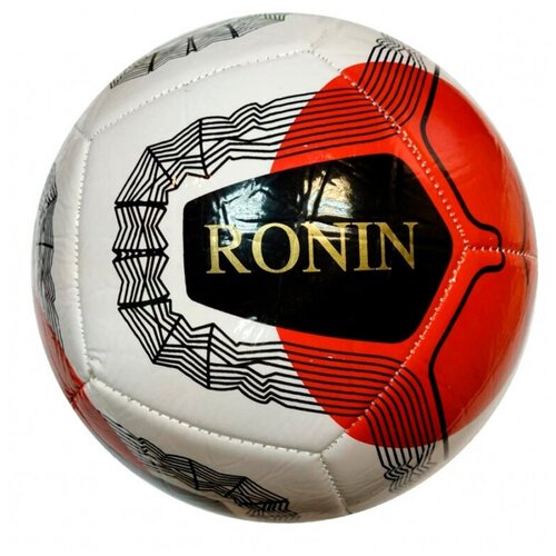Мяч футбольный Ronin, р.5, матчевый уровень, красно-черно-белый