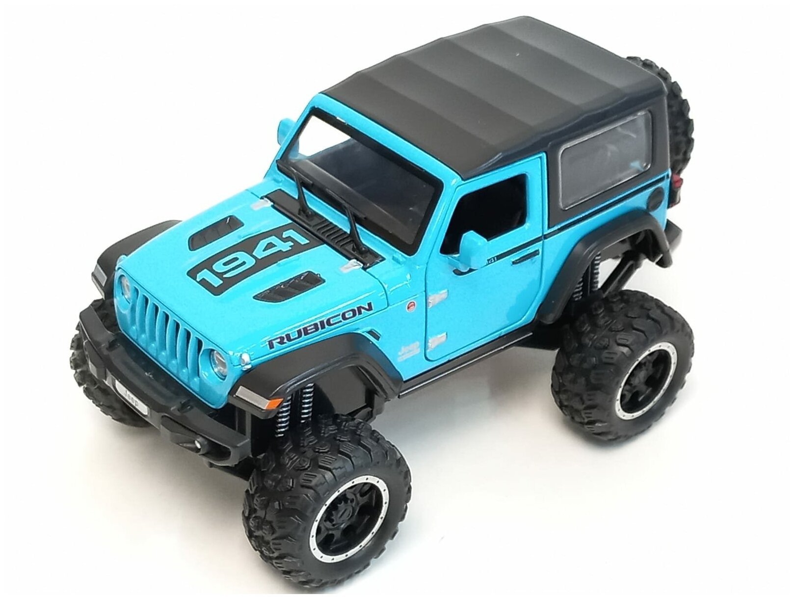 Машинка JEEP WRANGLER RUBICON металлическая 1:32 со съемной крышей, свет, звук