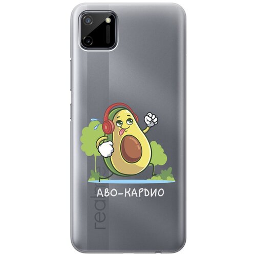 Силиконовый чехол с принтом Avo-Cardio для realme C11 / Рилми С11 матовый soft touch силиконовый чехол на realme c11 рилми с11 с 3d принтом avo swimming черный