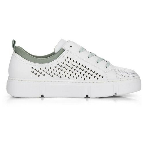 фото Кеды rieker женские летние, размер 39, цвет белый, артикул n5950-80