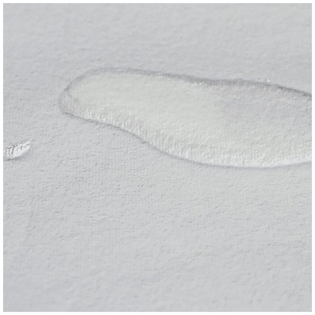Наматрасник взрослый с водонепроницаемой мембраной, 160х200, белый - фотография № 12