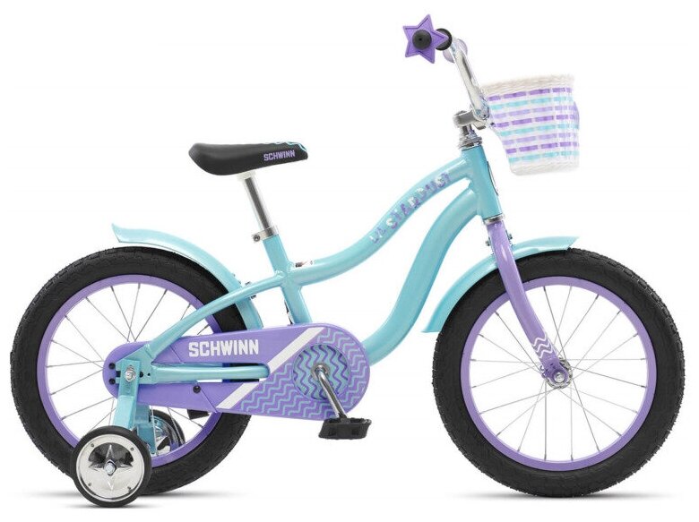 Детский велосипед Schwinn Lil Stardust (2022) 16 Бирюзово-розовый (100-115 см)