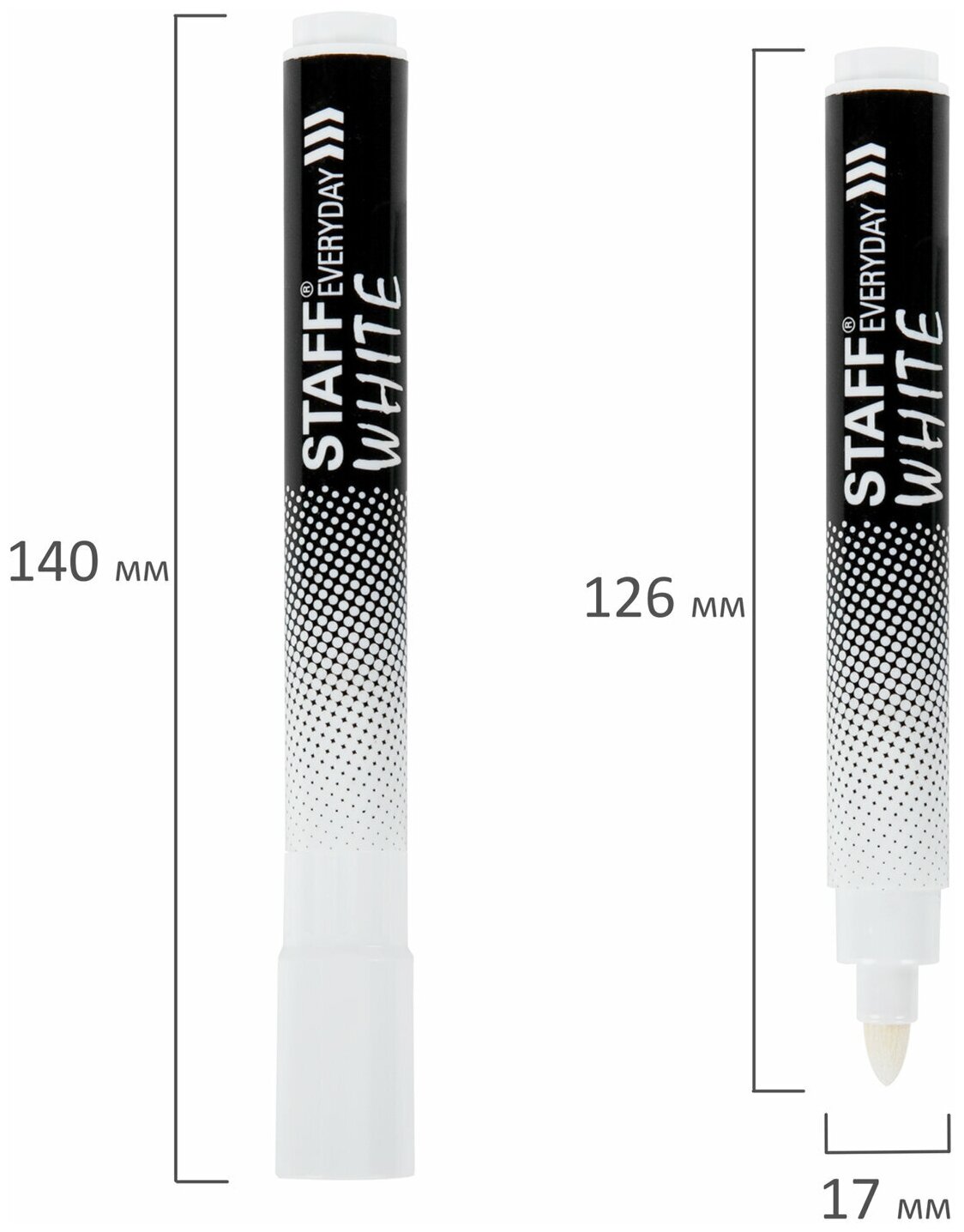 Упаковка лаковых маркеров для наружных работ EDDING , 1-2 мм, круглый пишущий наконечник, черный - фото №13