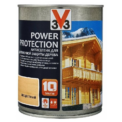 Антисептик для дерева V33 EXTREME CLIMATE акрил, п/гл, бесцветный 0,9л