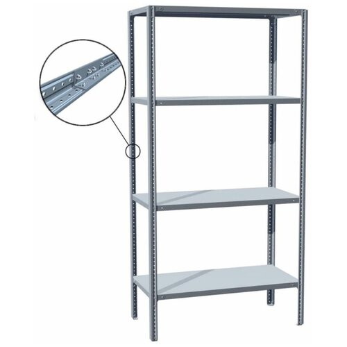 Стеллаж модульный 2000x1000x300 мм 4 полки 100х30х200 см КМ 7579₽