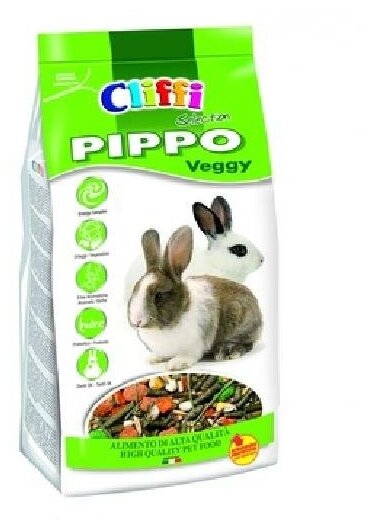 Cliffi (Италия) Корм с овощами для кроликов (Pippo Veggy SELECTION) PCRA038 | Pippo Veggy SELECTION 0,8 кг 34064 (2 шт)