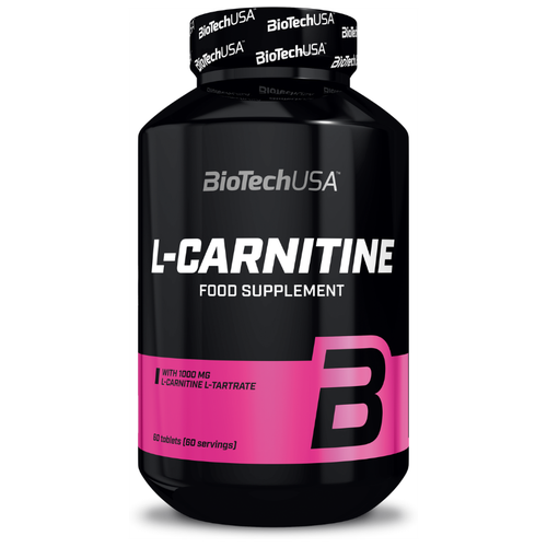 BioTechUSA L-Carnitine 1000, 60 шт., нейтральный карнитин в капсулах qnt l carnitine 500 mg 59 шт