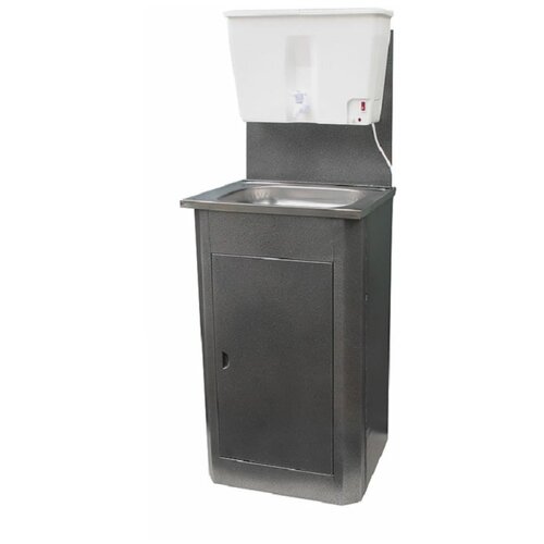 Лидер Дачный умывальник Мойка нержавеющая сталь Нагреватель воды Бак 17 л Антик серебро