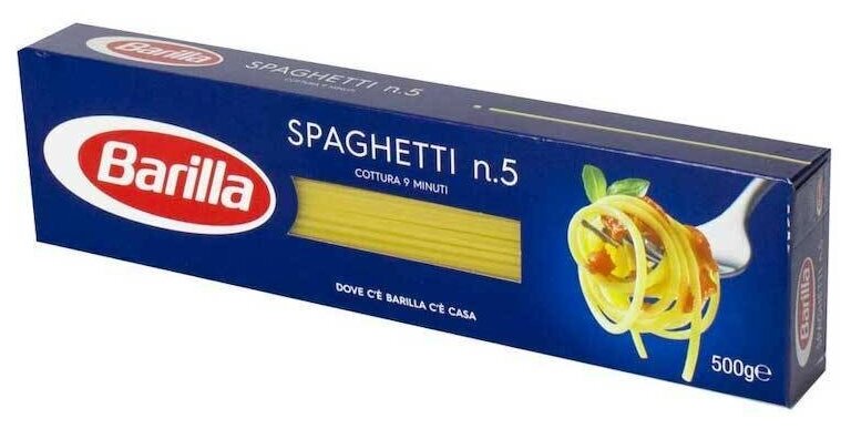 Макаронные изделия Barilla Спагетти №5 450г (упаковка 24шт.) - фотография № 3