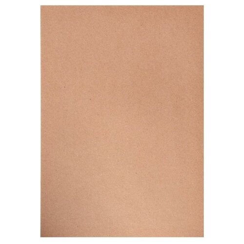Calligrata Крафт-бумага для графики и эскизов А4, 50 листов (210 х 300 мм), 175 г/м², коричневая/серая